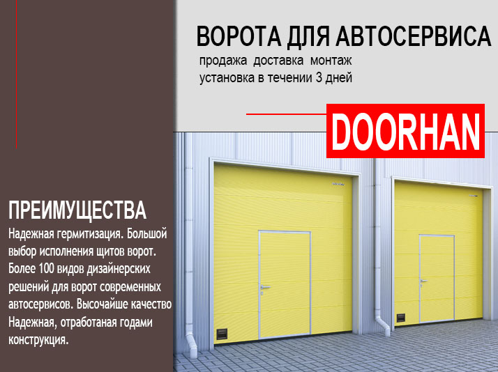 Ворота для автосервиса Doorhan